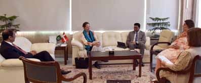 Atif R Bokhari meeting with Ambassador of Denmark