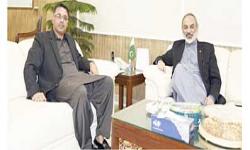 M Azfar Ahsan meeting with Ameer Khurram Rathore