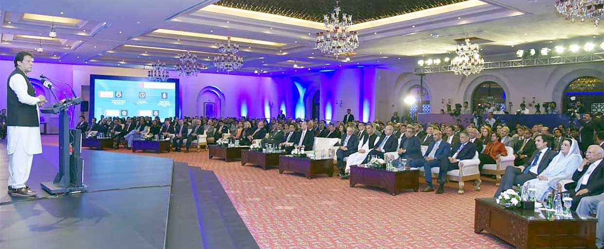 PM Imran Khan addressing DB Reforms Exhibition