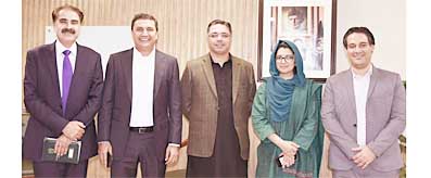 M Azfar Ahsan with CEO, P&G Pakistan