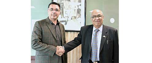 M Azfar Ahsan with Chairman PJBF