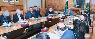 M Azfar Ahsan in a meeting with President of Pakistan
