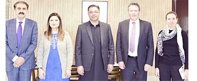 M Azfar Ahsan with Australia’s Charge d'Affaires