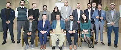 M Azfar Ahsan after meeting with President BSV