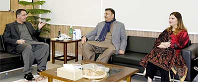 M Azfar Ahsan meeting with Fawad Chaudhry