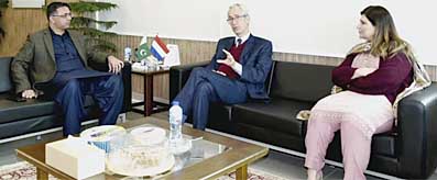 M Azfar Ahsan meeting with Netherlands Ambassador