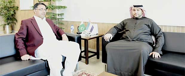 M Azfar Ahsan meeting with Abdul Aziz Alneyadi